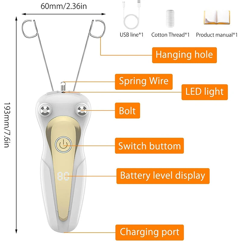 Epilateur électrique à fil - Précision et Douceur